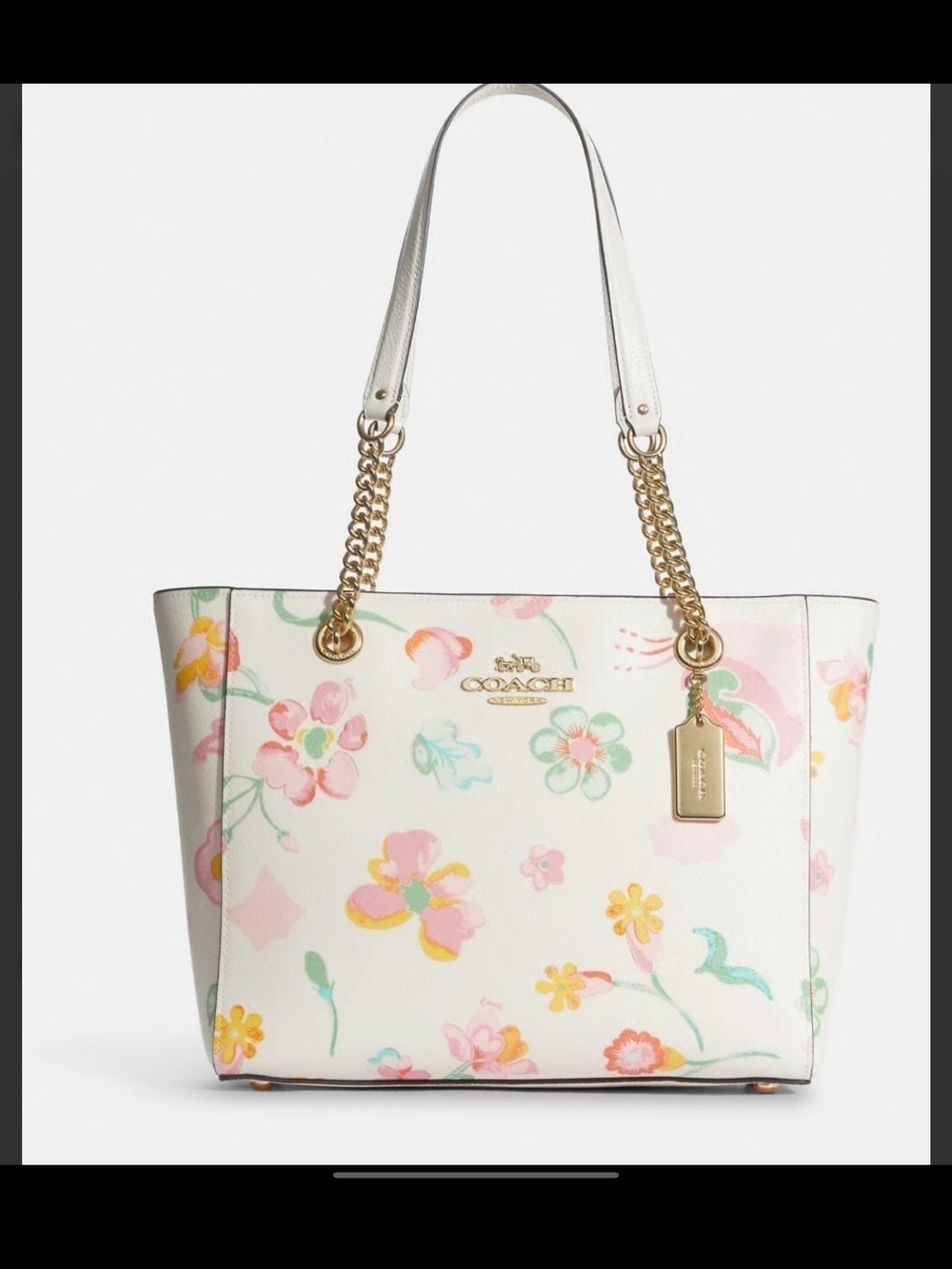 Coach Cammie Chain Tote (Style No. C8616) Dreamy Land Floral Print 